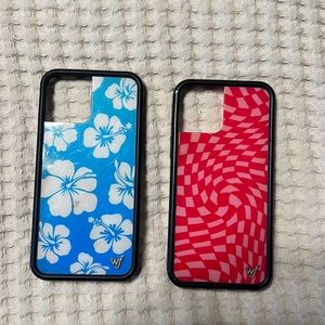 PAIR OF WILDFLOWER PHONE CASES 11 pro used